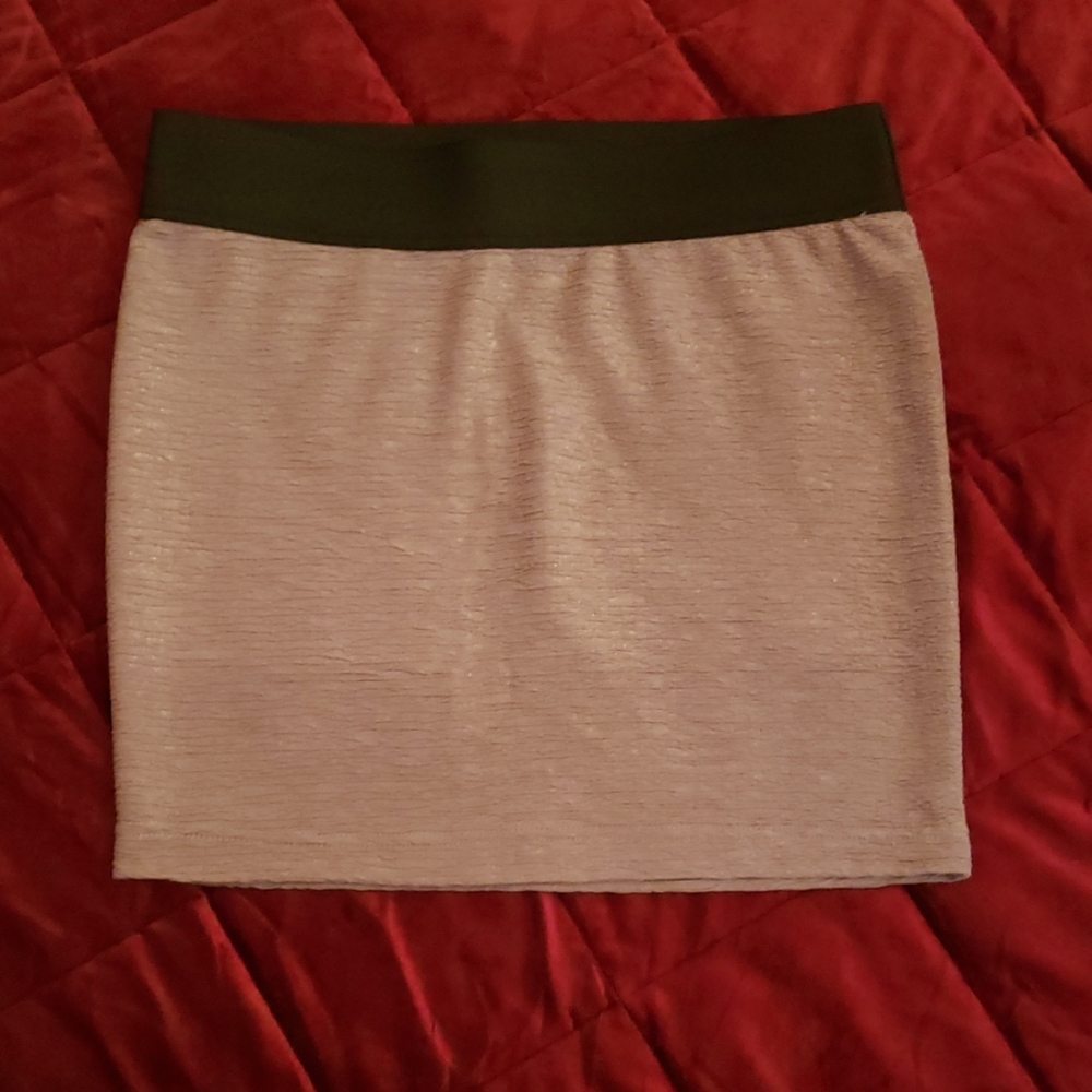 2/$15 Gold Shimmer Mini Skirt